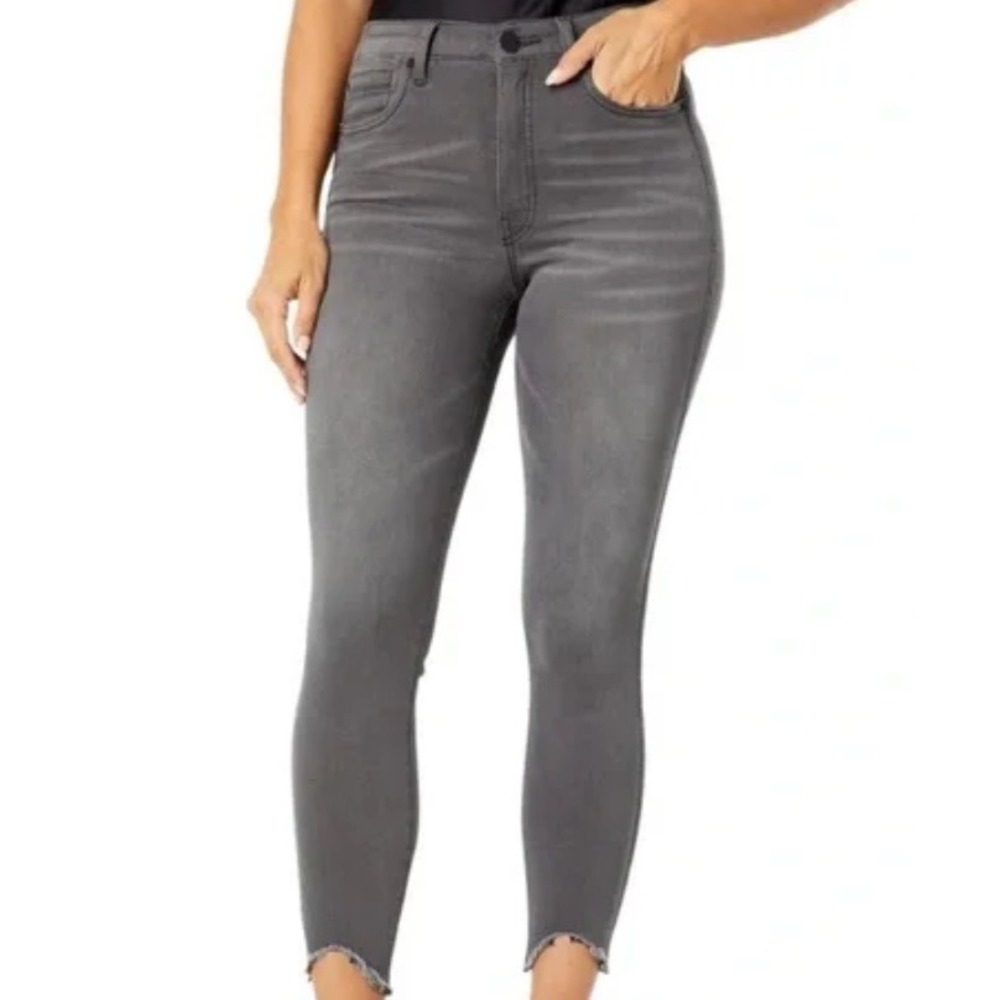 KUT FROM THE KLOTH High Rise Jeans CONNIE FAB AB ANKLE SKINNY Faded Gray SZ 8